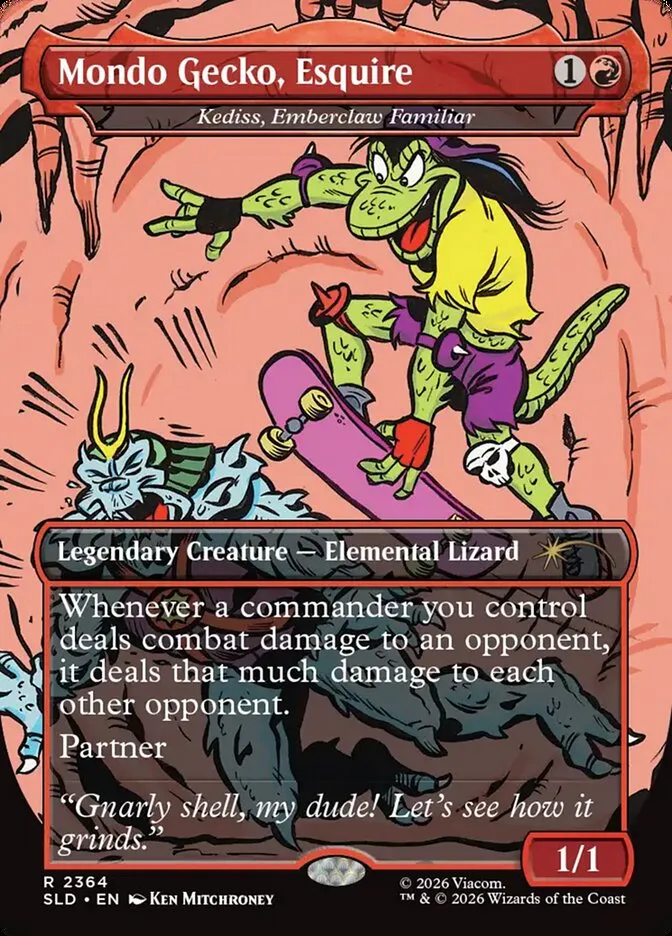 2019 Secret Lair Drop Kediss, Emberclaw Familiar #2364 rare card image