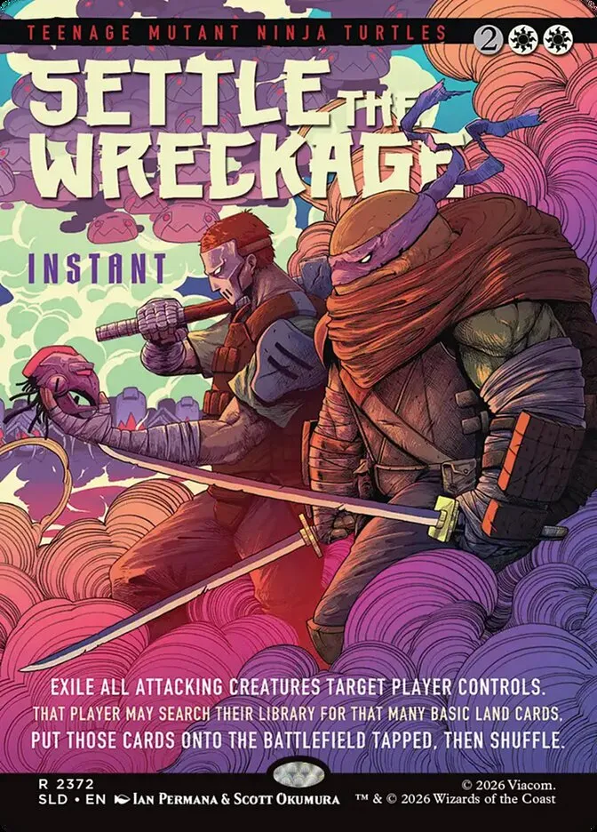 2019 Secret Lair Drop Settle the Wreckage #2372 rare card image