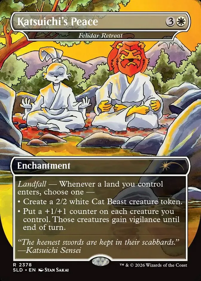 2019 Secret Lair Drop Felidar Retreat #2378 rare card image