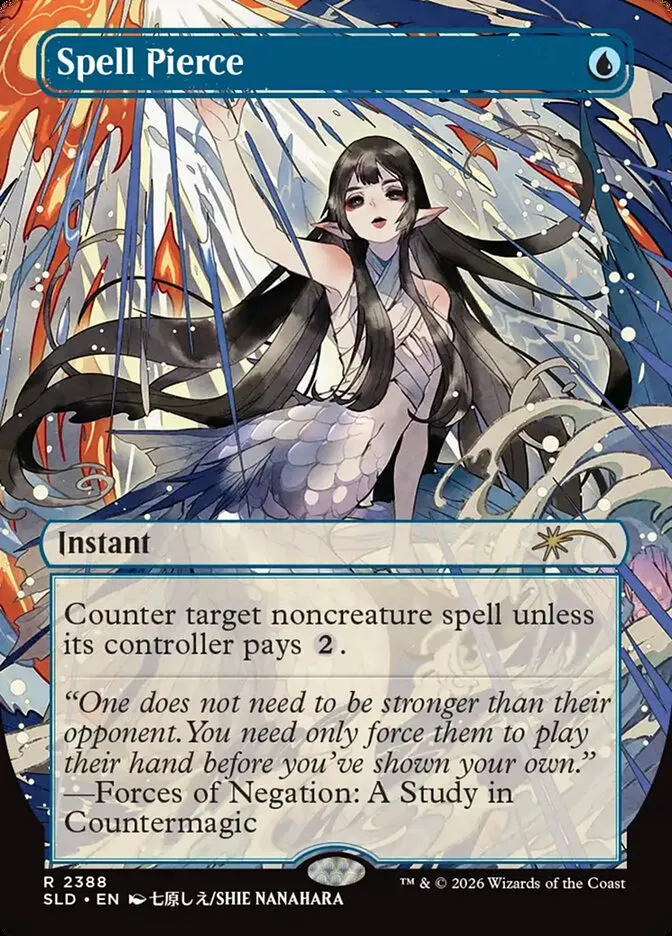 2019 Secret Lair Drop Spell Pierce #2388 rare card image