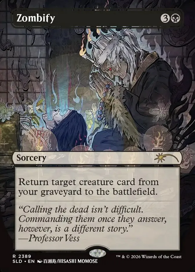 2019 Secret Lair Drop Zombify #2389 rare card image