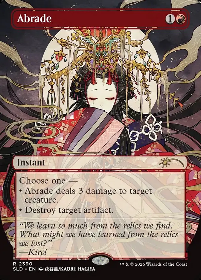 2019 Secret Lair Drop Abrade #2390 rare card image
