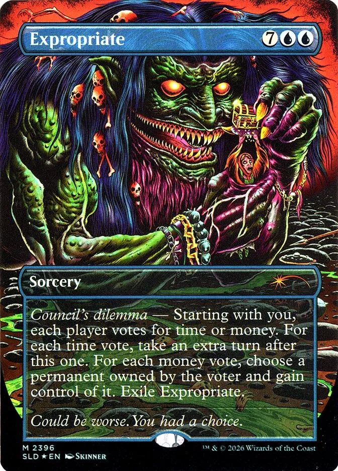 2019 Secret Lair Drop Expropriate #2396 mythic card image