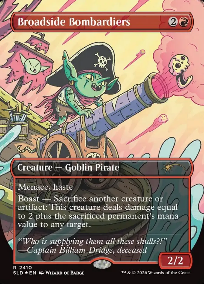 2019 Secret Lair Drop Broadside Bombardiers #2410 rare card image
