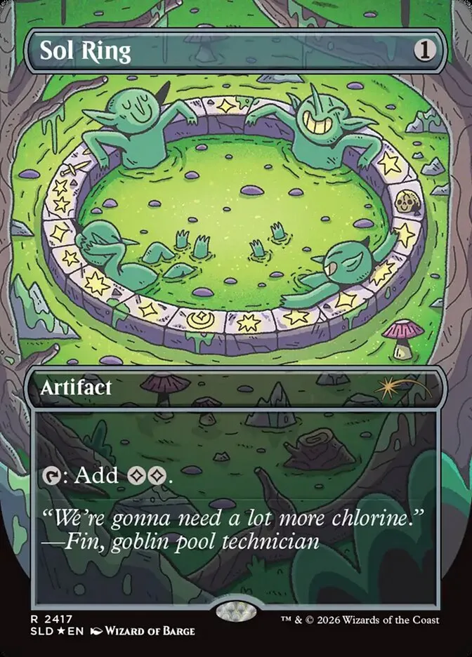2019 Secret Lair Drop Sol Ring #2417 rare card image