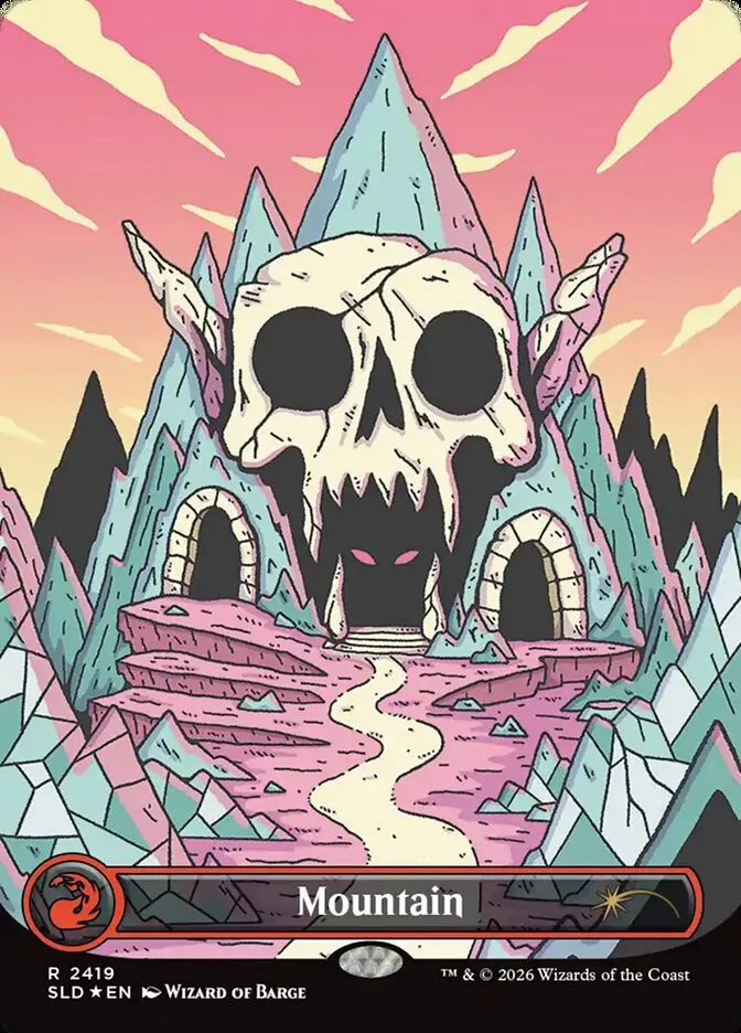 2019 Secret Lair Drop Mountain #2419 rare card image