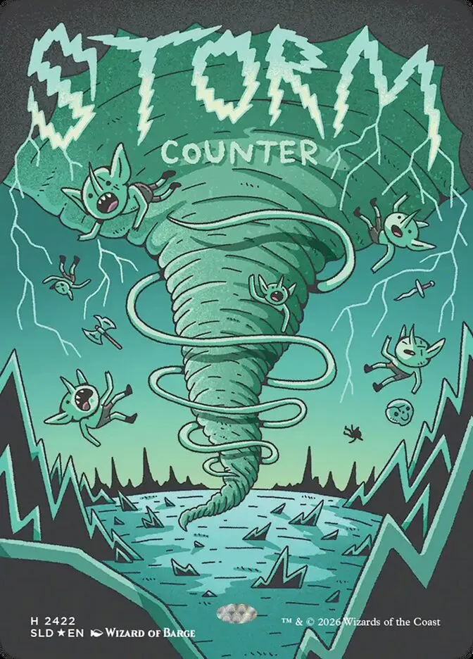 2019 Secret Lair Drop Storm Counter #2422 common card image