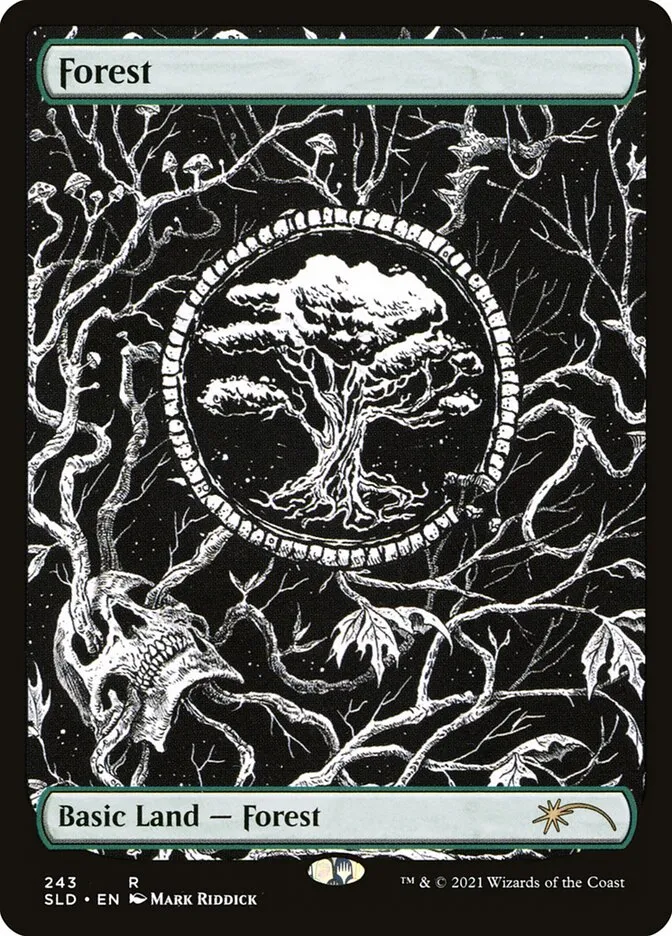 2019 Secret Lair Drop Forest #243 rare card image