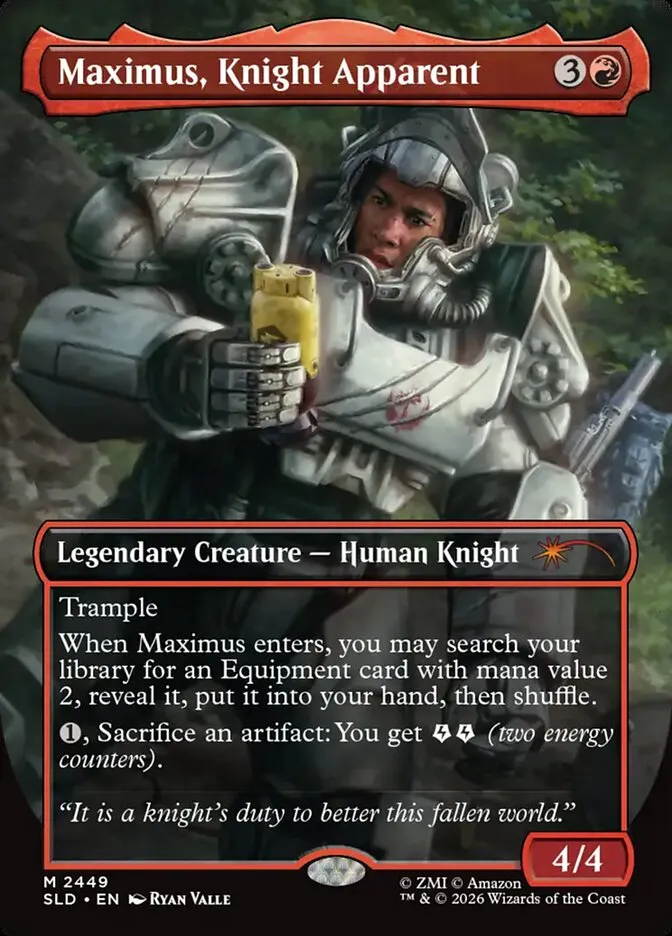2019 Secret Lair Drop Maximus, Knight Apparent #2449 mythic card image