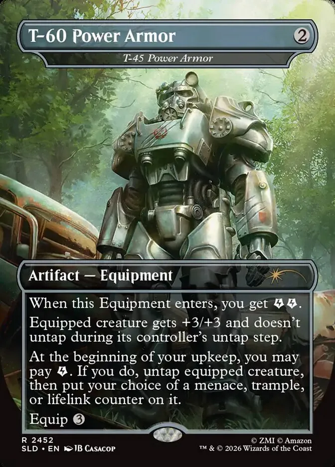 2019 Secret Lair Drop T-45 Power Armor #2452 rare card image
