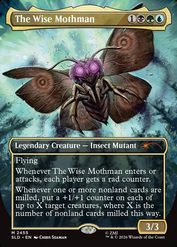 2019 Secret Lair Drop The Wise Mothman #2455 mythic card image