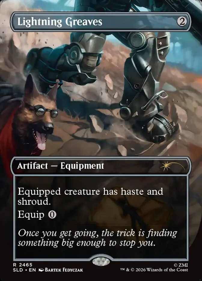 2019 Secret Lair Drop Lightning Greaves #2465 rare card image