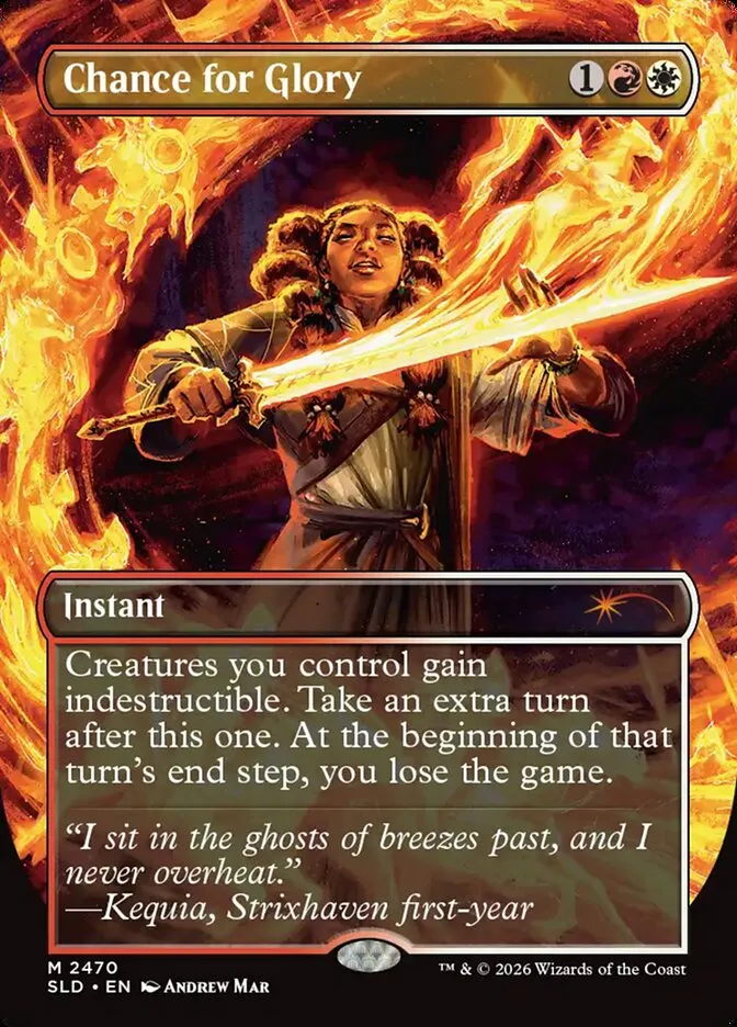 2019 Secret Lair Drop Chance for Glory #2470 mythic card image