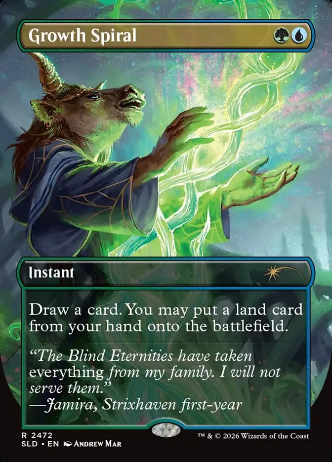 2019 Secret Lair Drop Growth Spiral #2472 rare card image
