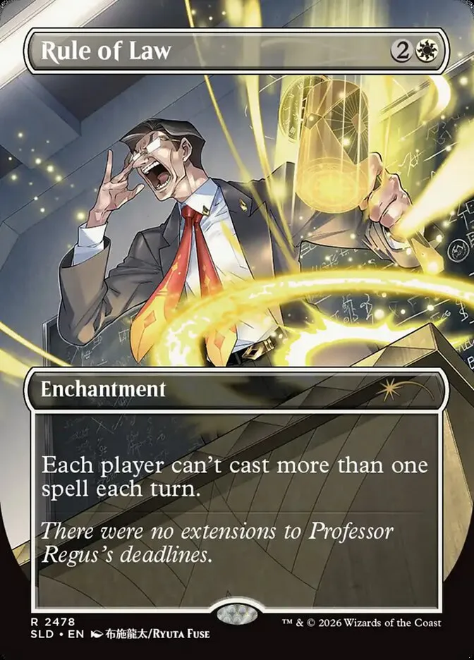 2019 Secret Lair Drop Rule of Law #2478 rare card image