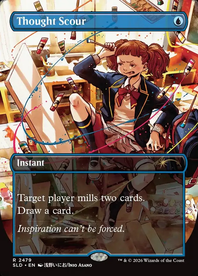 2019 Secret Lair Drop Thought Scour #2479 rare card image