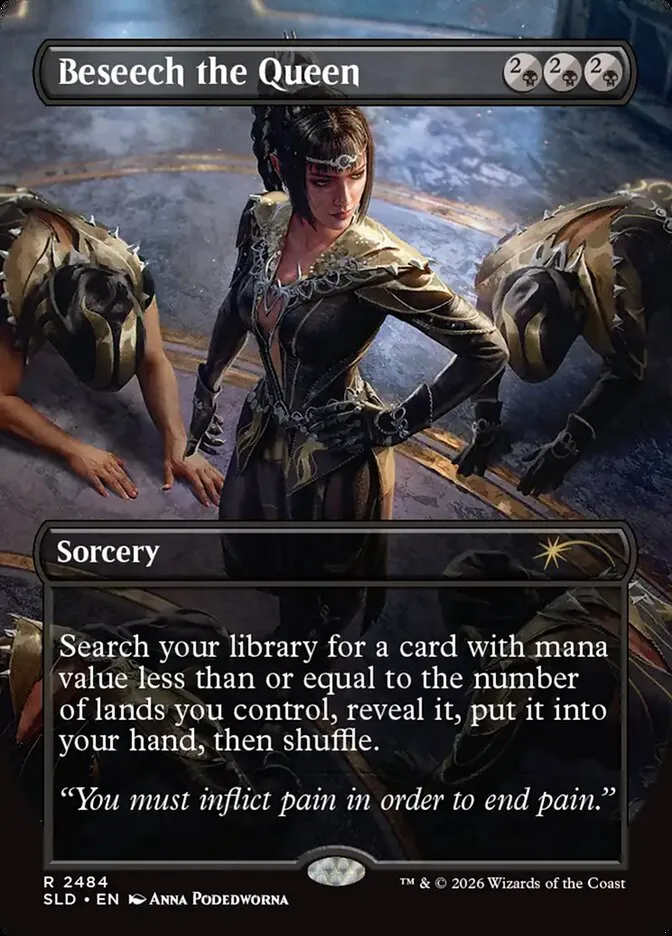 2019 Secret Lair Drop Beseech the Queen #2484 rare card image