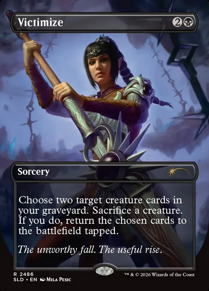 2019 Secret Lair Drop Victimize #2486 rare card image