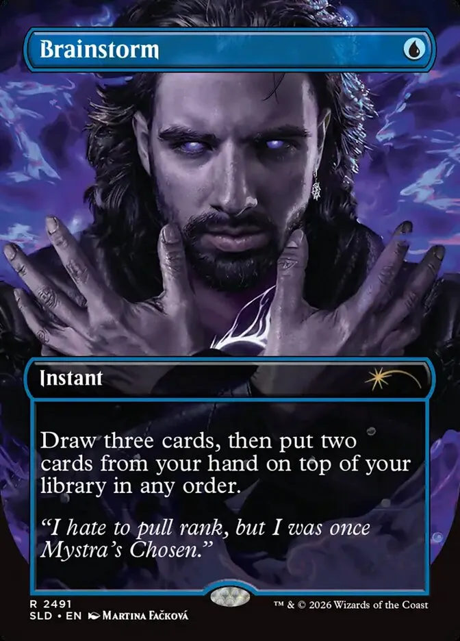 2019 Secret Lair Drop Brainstorm #2491 rare card image