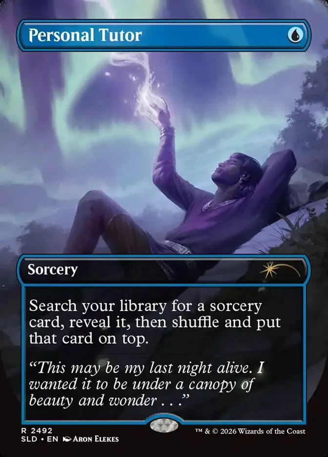 2019 Secret Lair Drop Personal Tutor #2492 rare card image