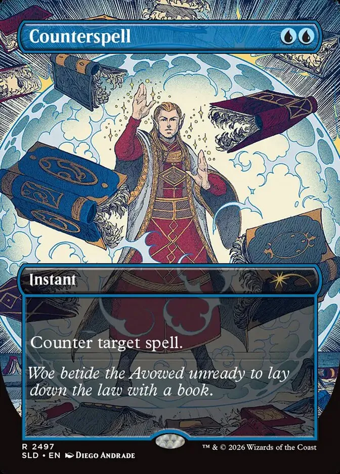 2019 Secret Lair Drop Counterspell #2497 rare card image