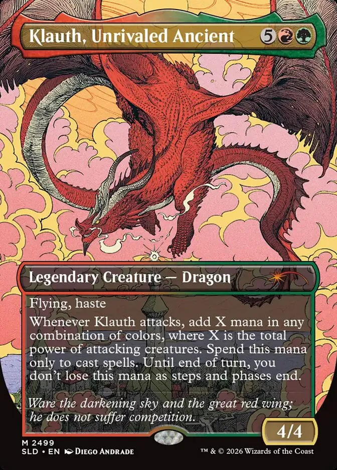 2019 Secret Lair Drop Klauth, Unrivaled Ancient #2499 mythic card image