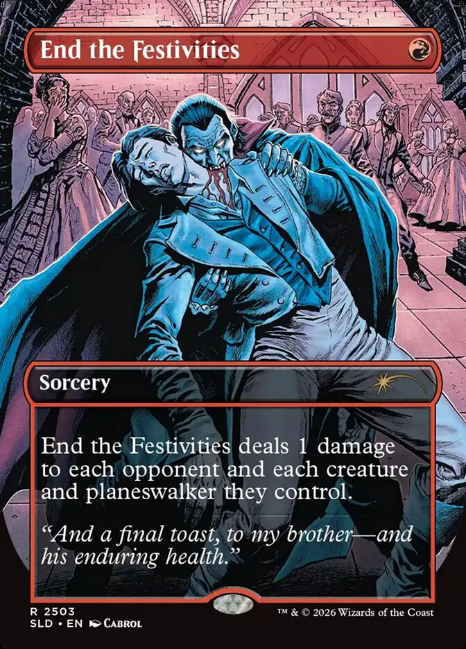 2019 Secret Lair Drop End the Festivities #2503 rare card image
