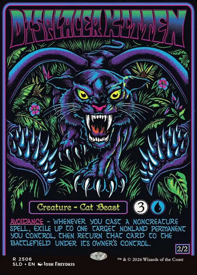 2019 Secret Lair Drop Displacer Kitten #2506 rare card image