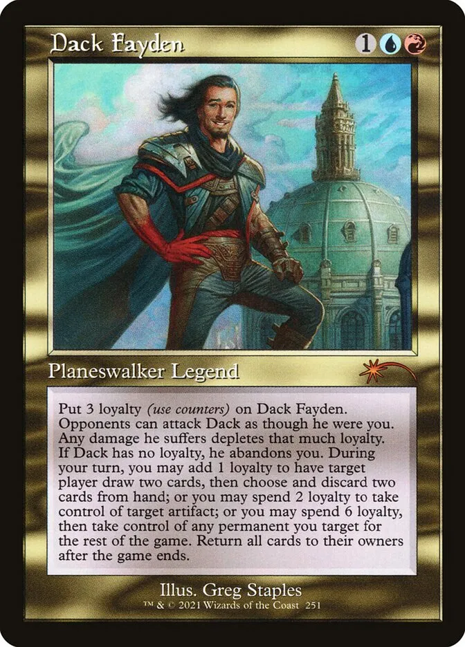 2019 Secret Lair Drop Dack Fayden mythic #251 mythic card image