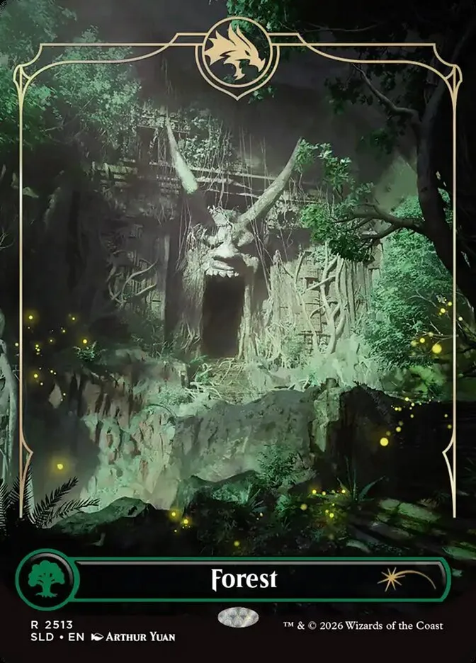2019 Secret Lair Drop Forest #2513 rare card image