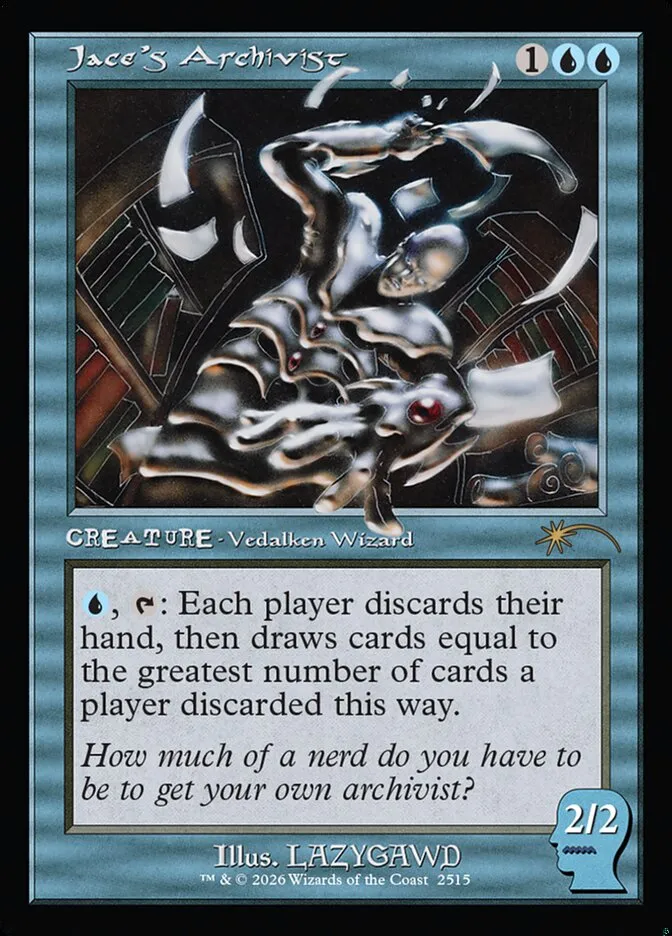 2019 Secret Lair Drop Jace's Archivist #2515 rare card image