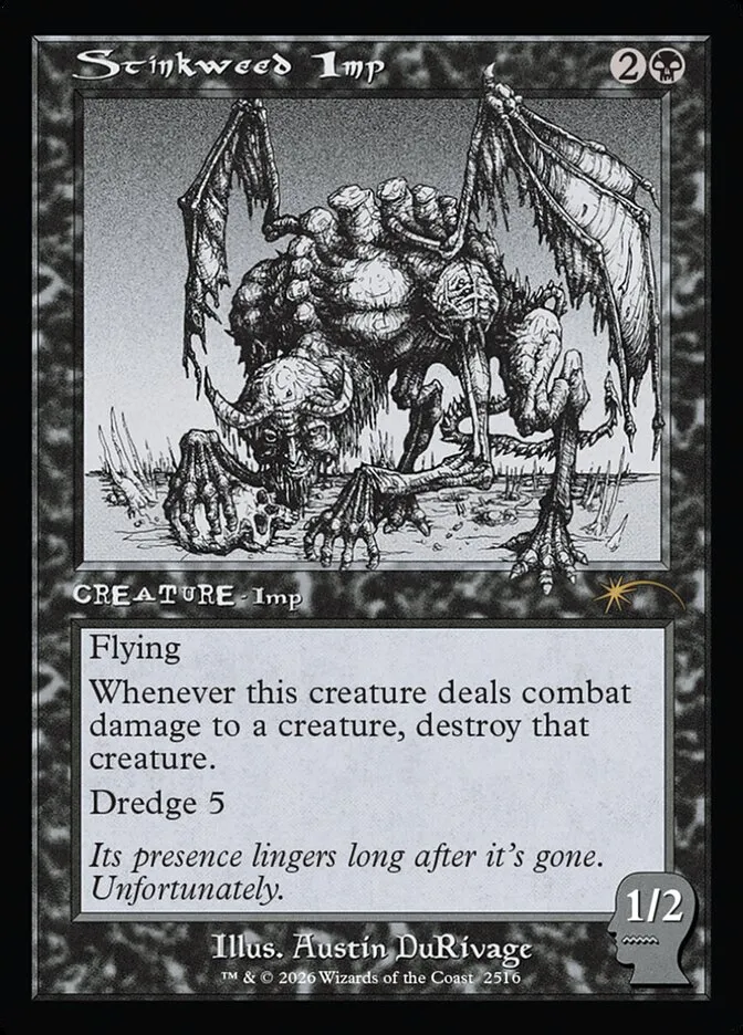2019 Secret Lair Drop Stinkweed Imp #2516 rare card image