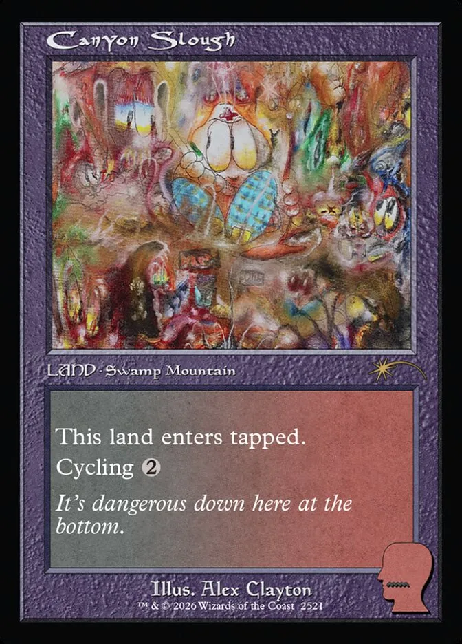 2019 Secret Lair Drop Canyon Slough #2521 rare card image