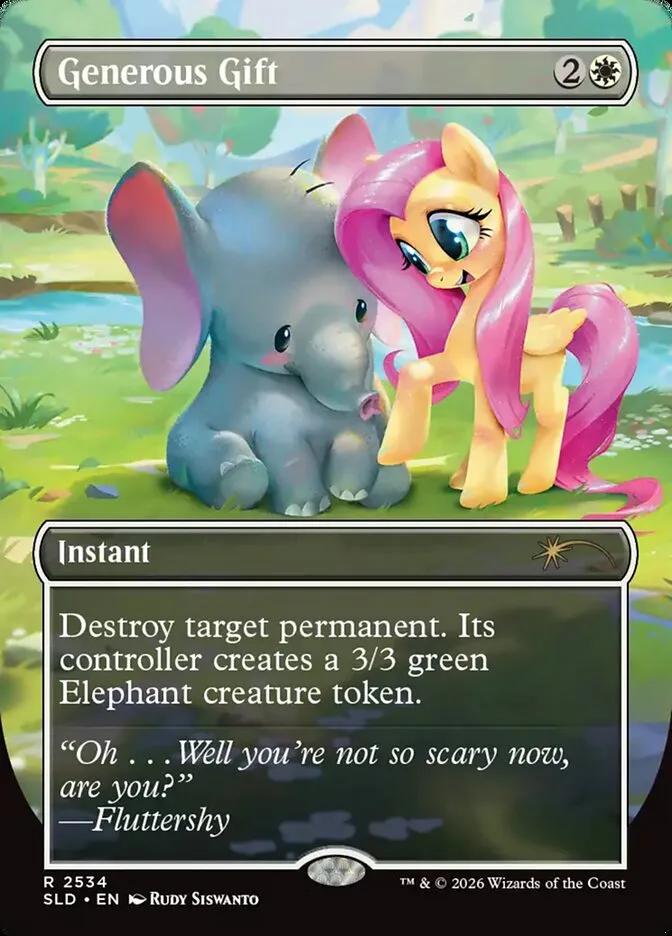 2019 Secret Lair Drop Generous Gift #2534 rare card image