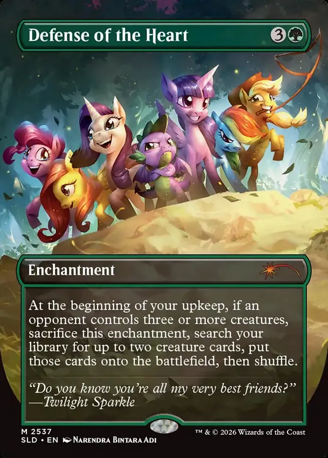 2019 Secret Lair Drop Defense of the Heart #2537 mythic card image