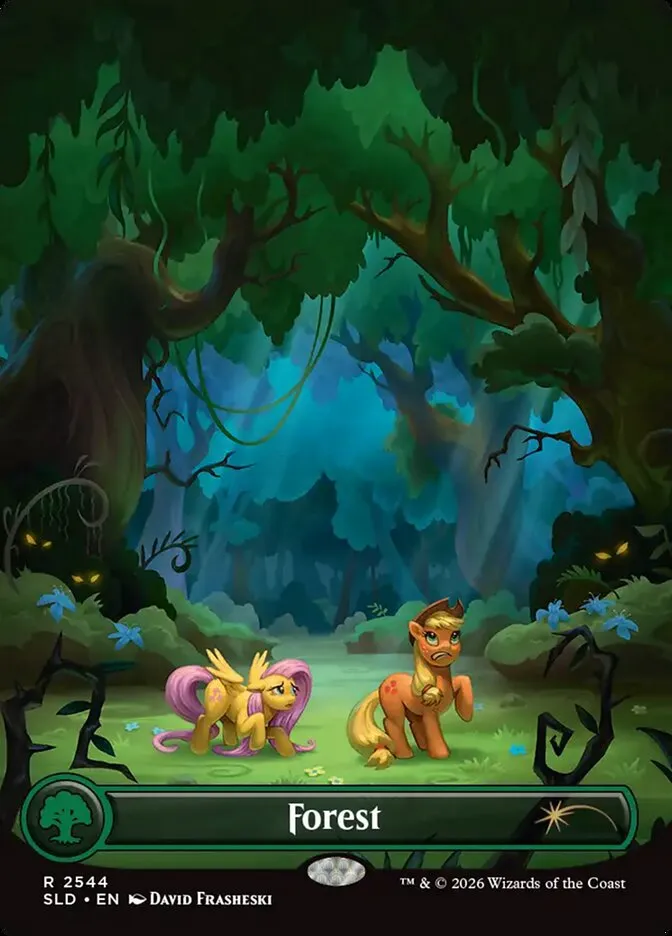 2019 Secret Lair Drop Forest #2544 rare card image