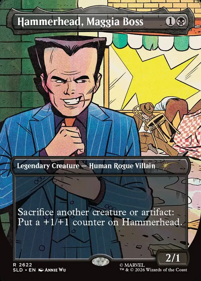 2019 Secret Lair Drop Hammerhead, Maggia Boss #2622 rare card image