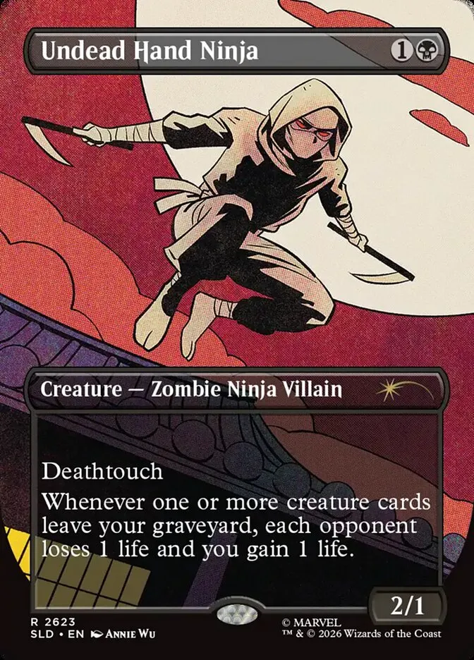 2019 Secret Lair Drop Undead Hand Ninja #2623 rare card image