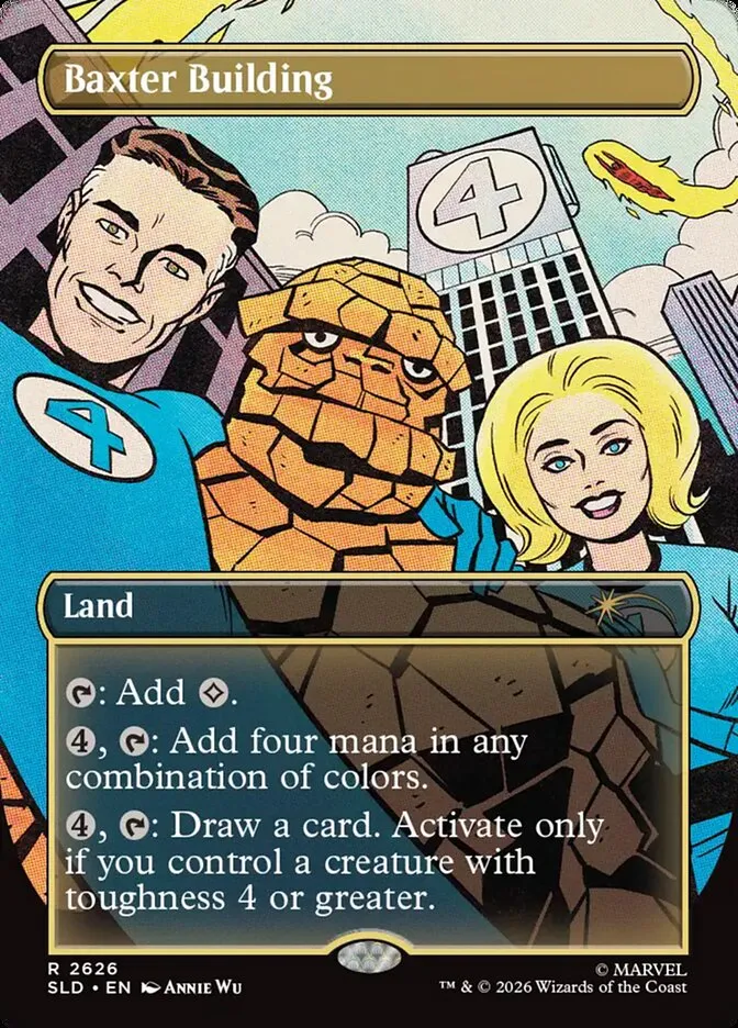 2019 Secret Lair Drop Baxter Building #2626 rare card image
