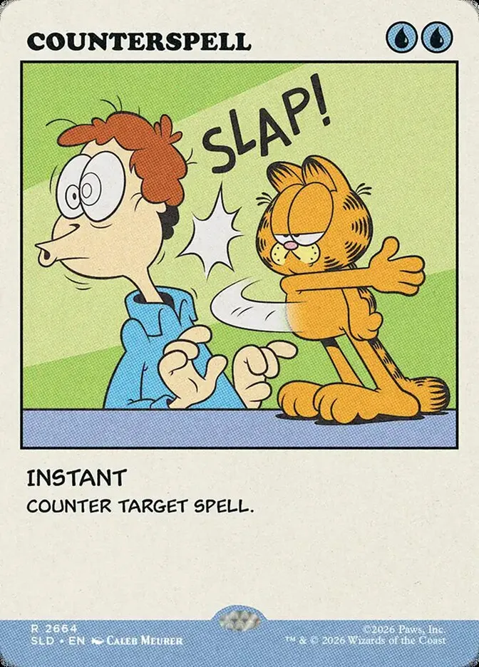 2019 Secret Lair Drop Counterspell #2664 rare card image