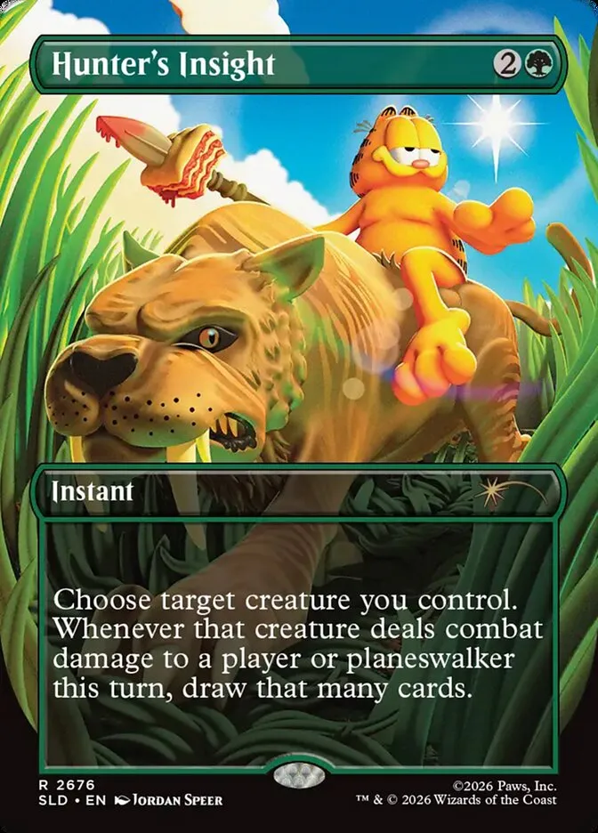 2019 Secret Lair Drop Hunter's Insight #2676 rare card image