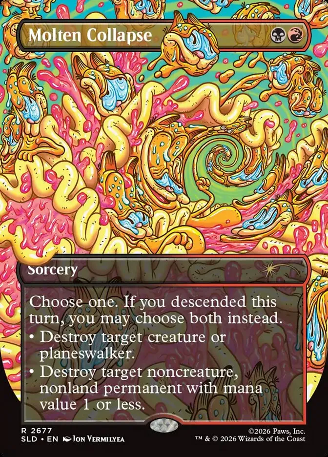 2019 Secret Lair Drop Molten Collapse #2677 rare card image
