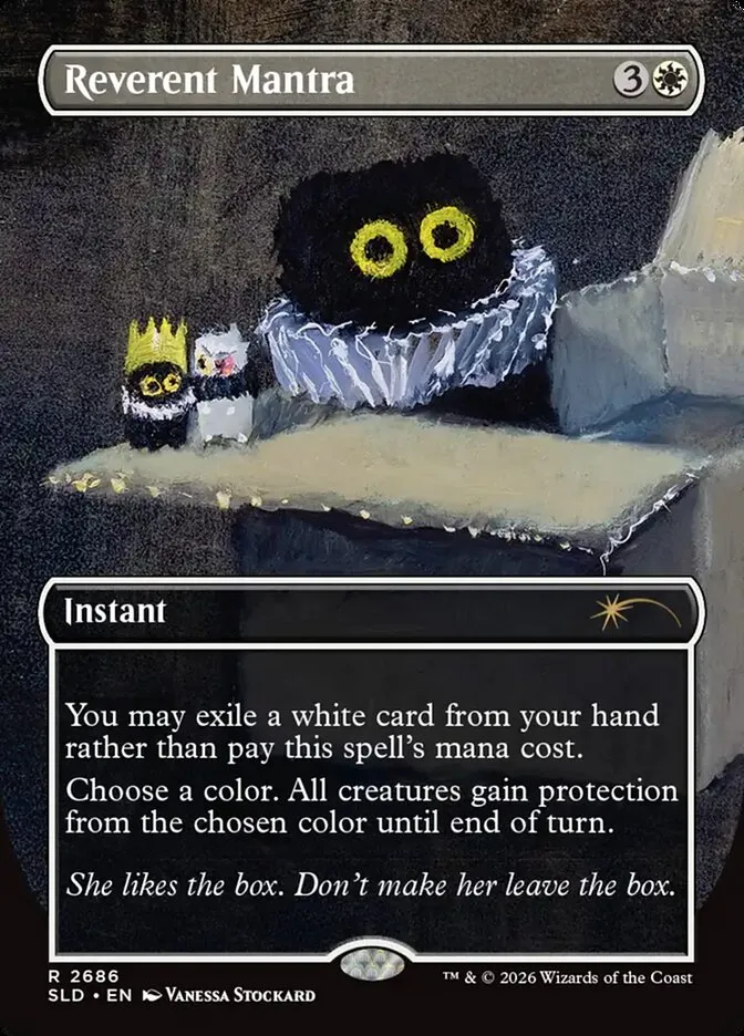 2019 Secret Lair Drop Reverent Mantra #2686 rare card image
