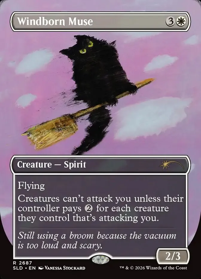2019 Secret Lair Drop Windborn Muse #2687 rare card image