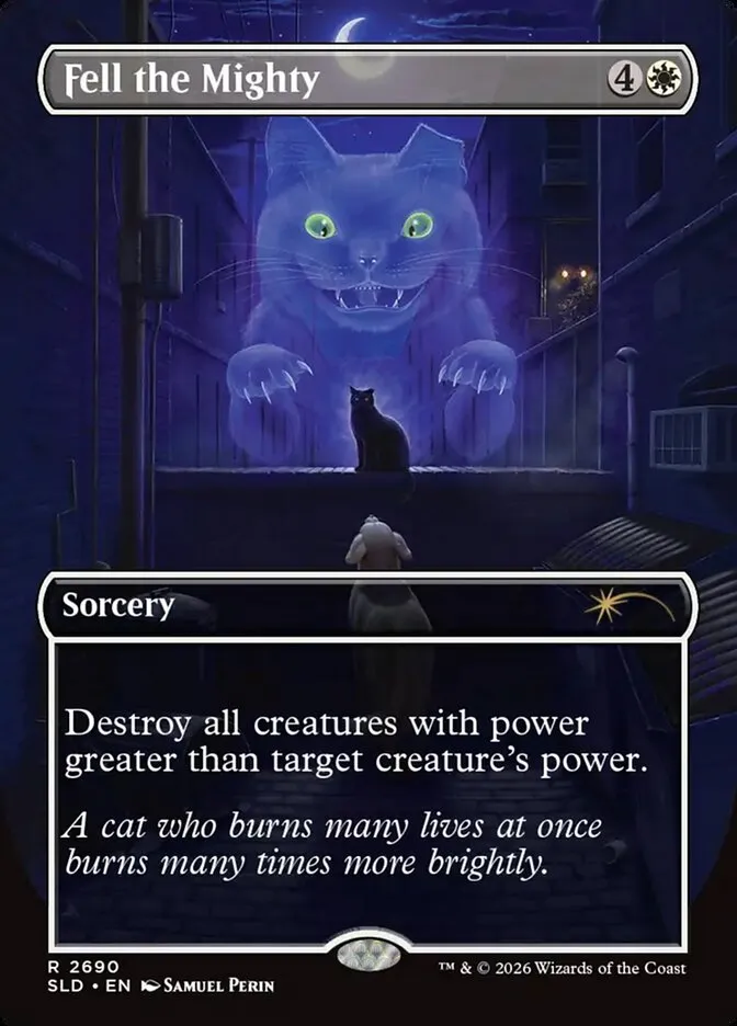2019 Secret Lair Drop Fell the Mighty #2690 rare card image