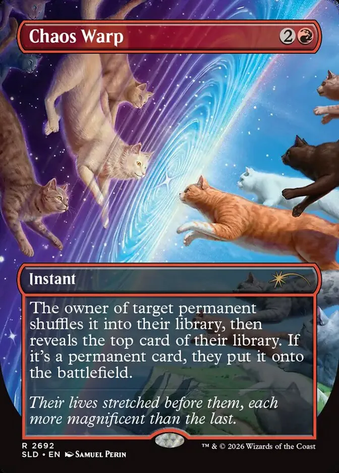 2019 Secret Lair Drop Chaos Warp #2692 rare card image