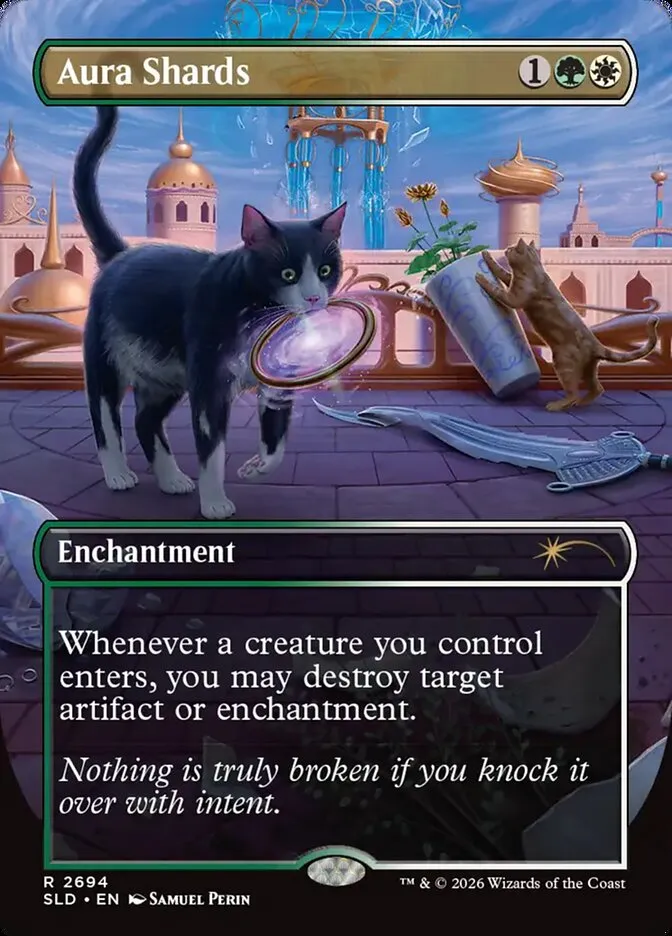 2019 Secret Lair Drop Aura Shards #2694 rare card image