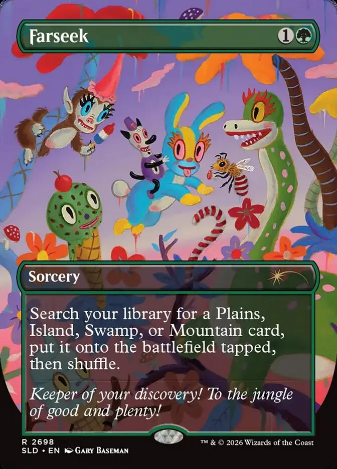 2019 Secret Lair Drop Farseek #2698 rare card image