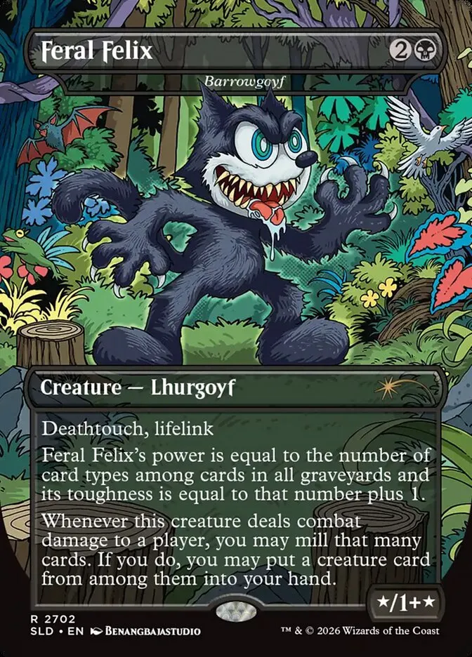 2019 Secret Lair Drop Barrowgoyf #2702 rare card image