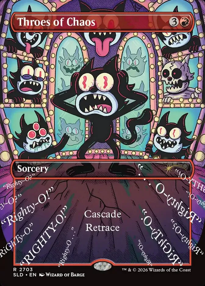 2019 Secret Lair Drop Throes of Chaos #2703 rare card image